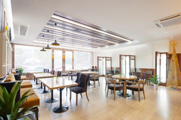 interior of modern dining room