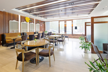Fototapeta na wymiar interior of modern dining room