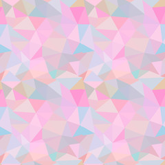 Seamless vector pattern. Abstract background with colorful triangles.