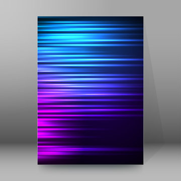 purple glow blue cover page brochure background