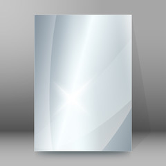 silver gradient blur background brochure cover page