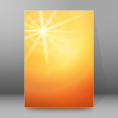 Sun Star hot cover page brochure background