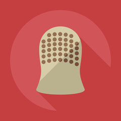 Flat modern design with shadow icons thimble