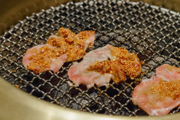 Yakiniku fresh pork sliced with sauce til