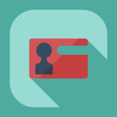 Flat modern design with shadow icons certificate icon sheriff