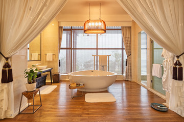 interior of modern bathroom