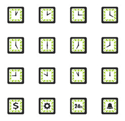Fototapeta premium Time icons set