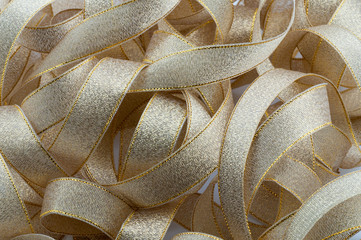 gold background of ribbon