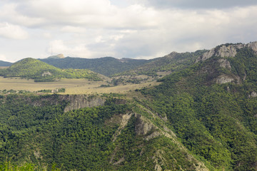 Fototapeta na wymiar Mountain landscape. The landscape in Armenia (Tatev).