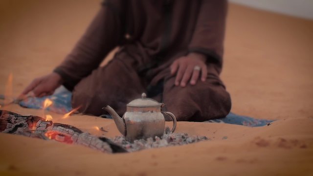 a tea in the desert