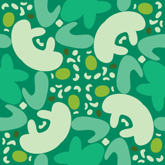 Repeating Tiled Green Shapes