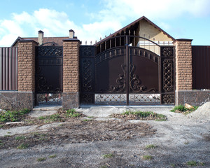 artistic iron gates