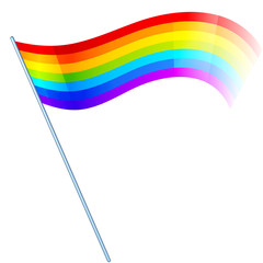 Abstract vector rainbow flag