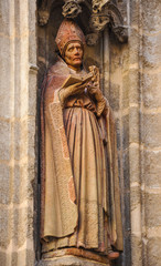 Obraz premium Gothic sculpture, Cathedral of Seville, Andalusia, Tourism in Spain