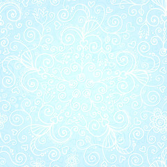 Fototapeta na wymiar Vector doodles vintage ornate seamless pattern