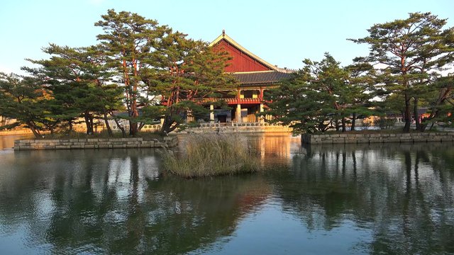 Gyeonghoeru (Royal Banquet Hall) of Gyeongbok Palace. Seoul, South Korea