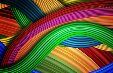 Abstract background like multicolored wires