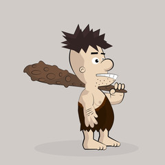 Caveman Cartoon Character