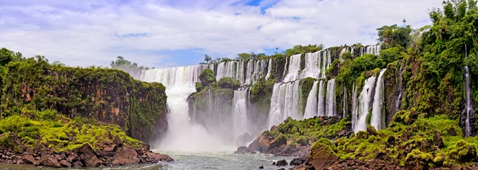 Deurstickers Watervallen op Iguasu © Shch