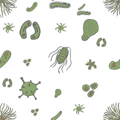 Seamless pattern in bacteria