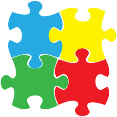 Fototapeta premium puzzles icon