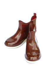 rubber boot brown color