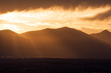 Light Peeks over the Peaks