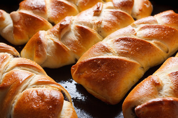 Homemade pastries with poppy seeds