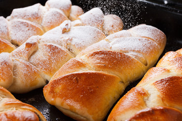 Homemade pastries with poppy seeds