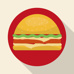 Fast food icons design 