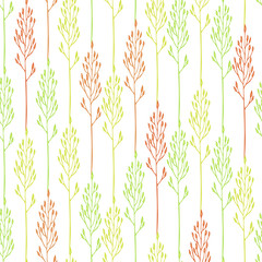 Floral pattern with spikelets