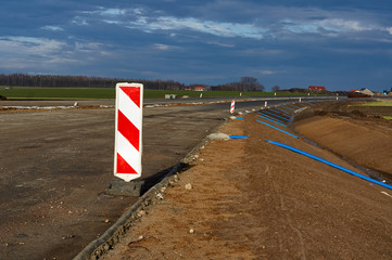 Express road construction in Poland.