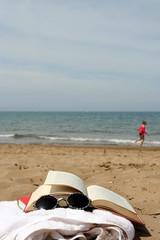 Lesen am Strand