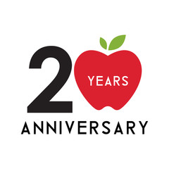 Fototapeta premium ANNIVERSARY APPLE