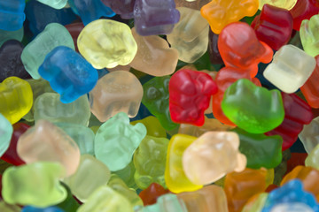 This is a photograph of mini bear cubs candy