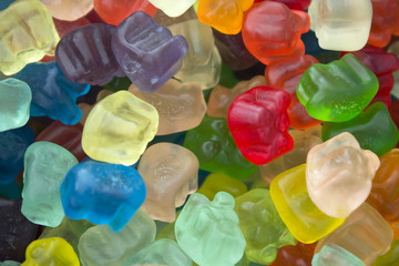 This is a photograph of mini bear cubs candy