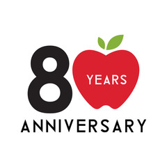 Fototapeta premium ANNIVERSARY APPLE