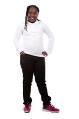 Naklejka premium casual black girl