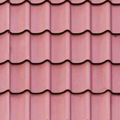 Seamless red roof background texture - 98793290