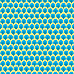 seamless Traditional japanese seigaiha ocean wave pattern