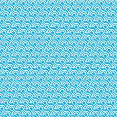 Traditional japanese seigaiha ocean wave