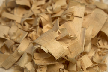 This is a closeup photograph of wood carvings