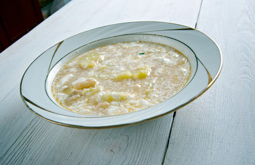 Slovak Sour Bean Soup