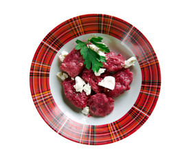Beet and Ricotta Gnocchi
