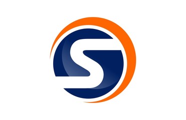 Fototapeta premium letter S circle logo