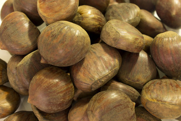 This is a photograph of chestnuts