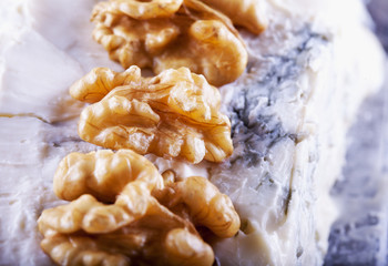 Cheese with walnuts