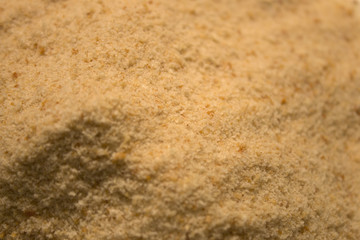 This is a closeup photograph of breadcrumbs