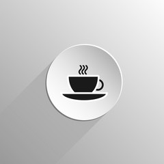 tea Cup and saucer black icon