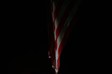 American Flag at Night